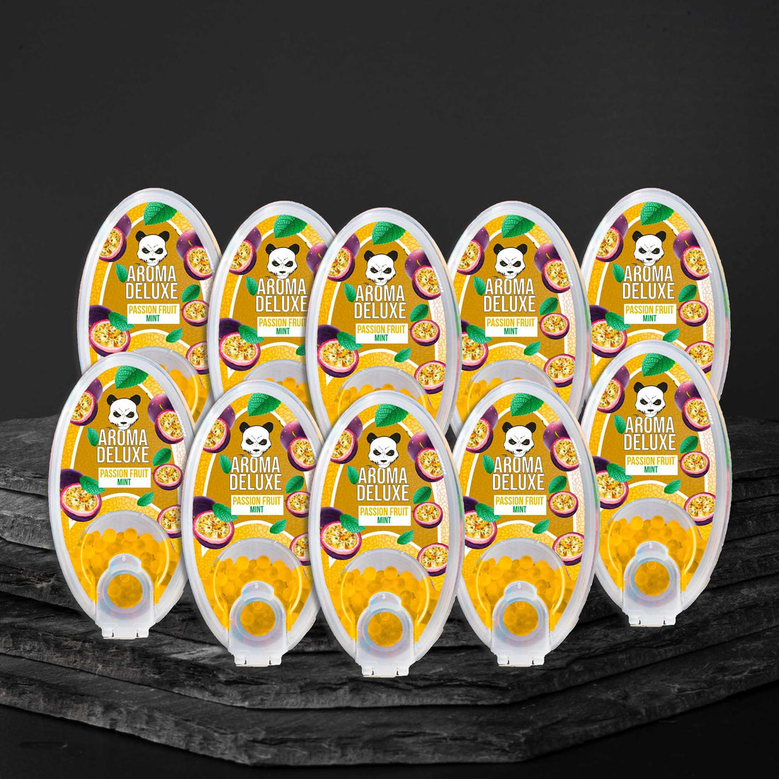 10er Passionfruit Aromakugel Set - Aroma Deluxe