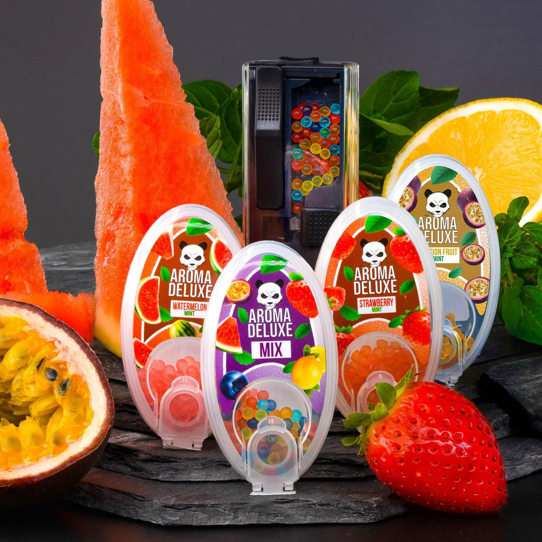 Aromakugel-Set (fruchtig) + Applikator - Aroma Deluxe