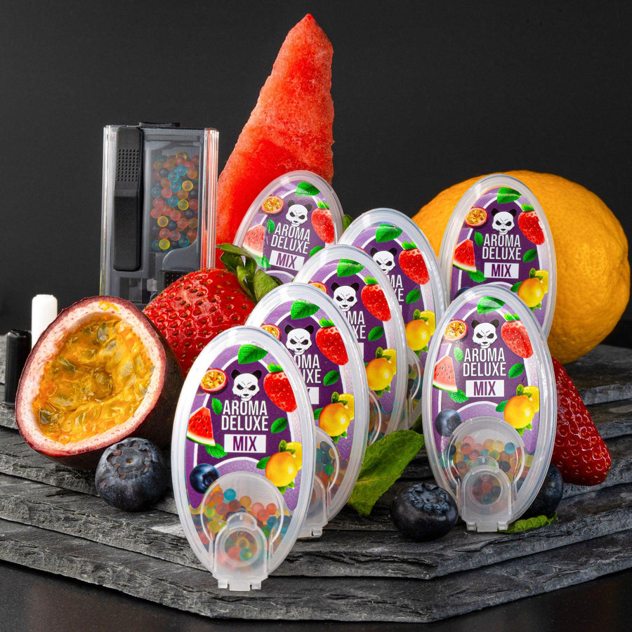 Aromakugel-Set + Applikator - 7 Geschmackssorten - Aroma Deluxe
